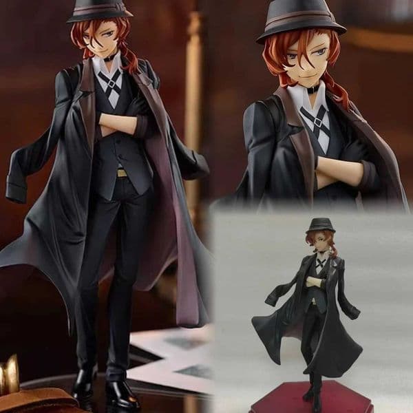 18cm Nakahara Chuuya Dazai Osamu PVC Action Figure Bungo Stray Dogs Figure Collectible Model Toys Kid Gift Ornaments Doll Toy L260529