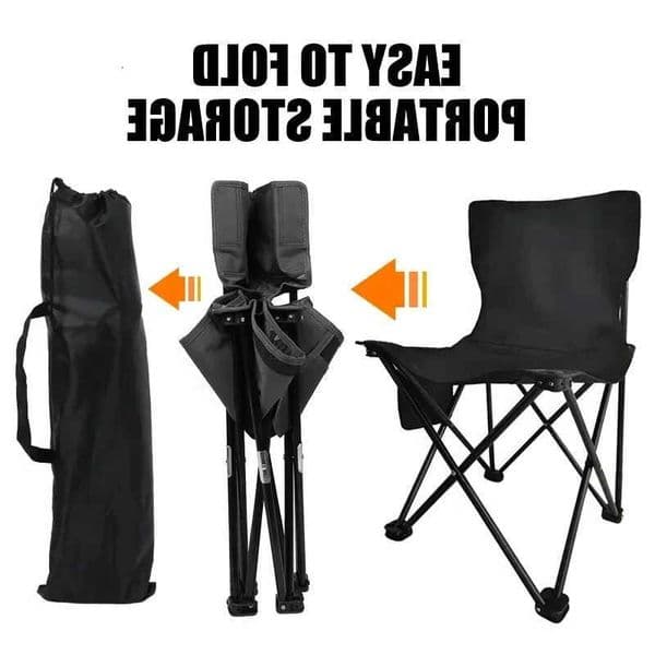 Outdoor Portable Folding Chair With Storage Bag Foldable Car Outdoor Chair Lightweight Bearing Strong Ride Comfort Camping Gear H260530