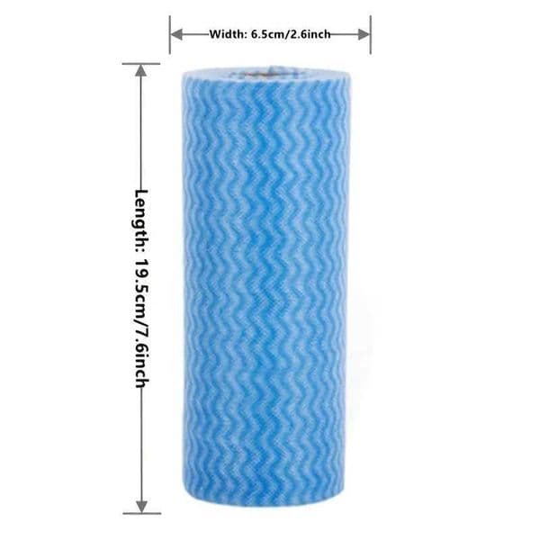 1/3 roll Versatile Non-woven Cleaning Cloths Pack - Super Absorbent Polyester Blend Towels for Kitchen Living Room Outdoor Use C260530