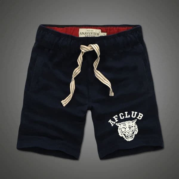 Shorts men 100 cotton Embroidery Casual length short masculino with pocket on side Drawstring 260527