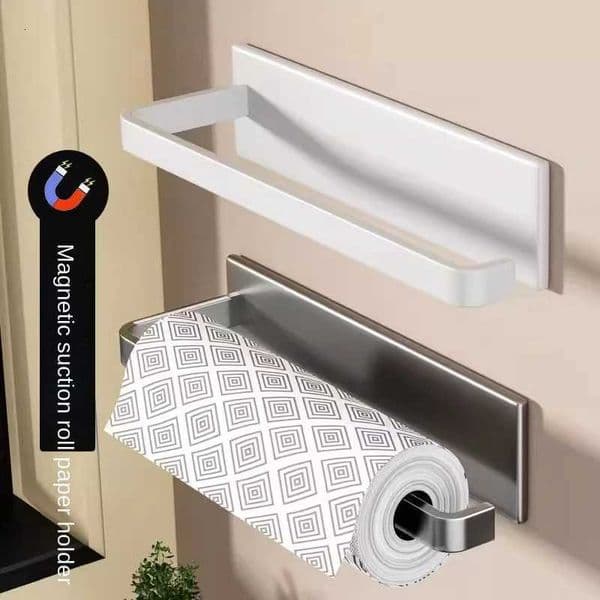 Kitchen paper holder wall-mounted refrigerator paper towel holder side cabinet for storing items non-drilling fresh C260529
