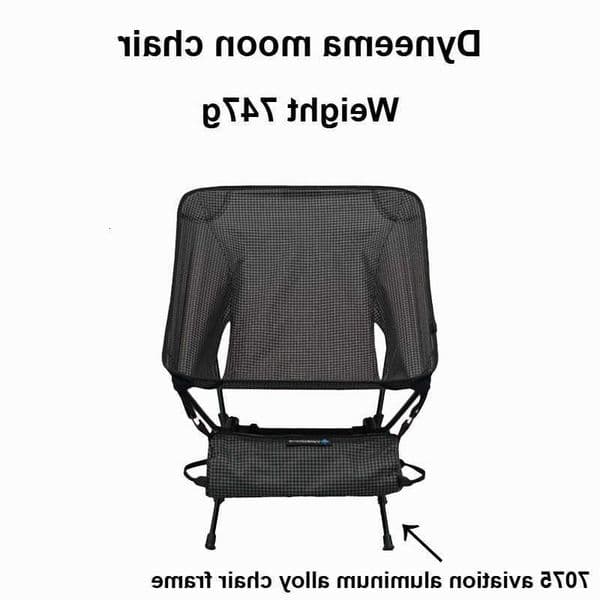 Valleystone Dyneema Moon Chair 747g Lightweight Folding Chair 7075 Aluminum Alloy Frame Outdoor Camping Heavy-Duty UHMWPE Seat H260530