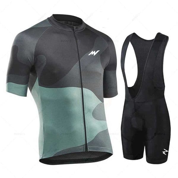 Morvelo-Cycling Jersey Set for Men Short Sleeve Mountain Bicycle Clothing MTB Maillot Bib Pants 19D Pad Team 2024R260530