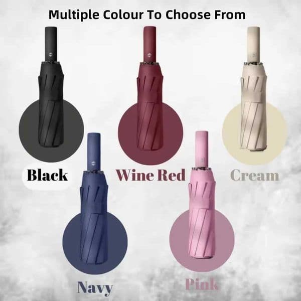 24 Bones 106cm Automatic Umbrella for Men and Women Outside Large Folding Rain and Sunshine UmbrellaJ260530