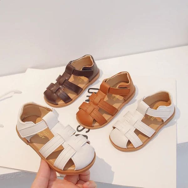 Children Sandals Summer Kids Beach Shoes Boys Closetoed Toddler Casual Sport White Brown Yellow 260529