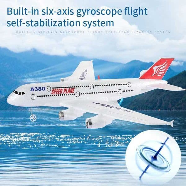 Hot Gyro Airplane Airbus A380 RC Airplane Foam Toys 24G Fixed Wing Plane Outdoor Toys Drone Easy Fly Children GiftT260530