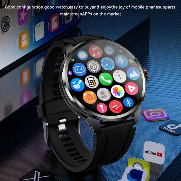 5G/4G Fl Network Smart Watch 195 inch 720720 Big Sn HD Video Call 8GB128GB RAM 2100 mAh Play WIFI GPS SmartwatchJ260530