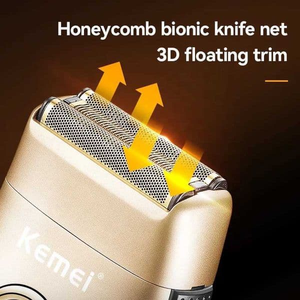 Kemei Washable Beard Electric Shaver For Men Rechargeable Stubble Electric Razor Shaving hine Balds 3-Blades SystemJ260530
