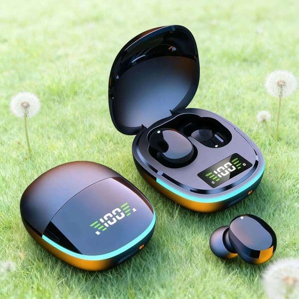 TWS Fone Headphones with Mic LED Display in-ear Earbuds Wireless BT Headset Noise Cancelling Earphone for phone 26Y0527