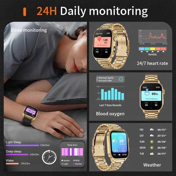 LIGE 201 HD Display Smart Watch For Men Wen Health Monitor Sports Fitness Watches AI Vo Call Man Smartwatch NewJ260530