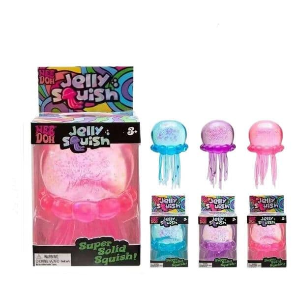 NeeDoh Squish Jelly Fish Squeeze Stress Relief Pressure Release Toy 26L0530