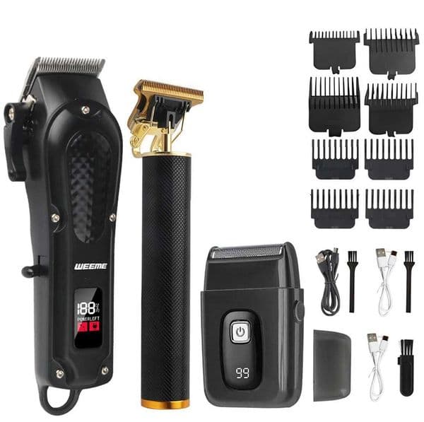 Vintage Hair Trimmer Cordless Electric Hair Cutting Rechargeable Hair Cutting hine With Nose Hair Trimmer Kit Boyfriend GiftJ260530