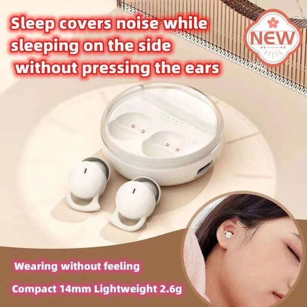 New Q26 Sleep Headphones Mini Small Wireless BT Earphones Noise Reduction Headset In-Ear Invisible Sleeping Earbuds Gifts 26Y0527