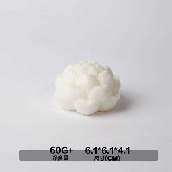 Lotus Scented Candle Gift, Instagram-Style Floral-Shaped Soy Wax Candle for Home Interior Decoration J260519