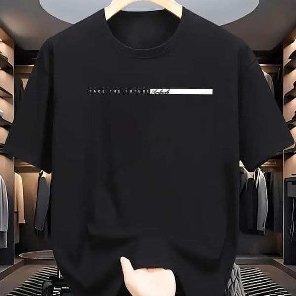 Unisex Style Summer Mens 100 Cotton Casual Loose Fit Round Neck Short Sleeved Lightweight Breathable T-shirt Top High Street 260525