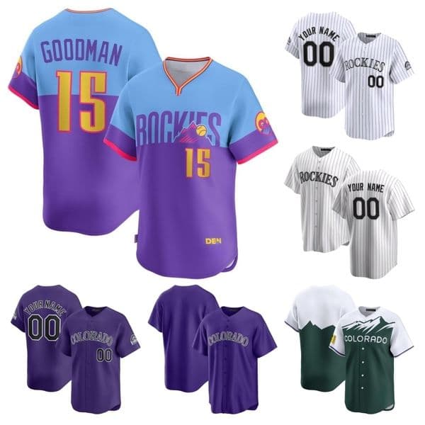 TJ Rumfield Rockies Jersey Hunter Goodman Baseball Ezequiel Tovar Moniak Willi Castro Edouard Julien Jake McCarthy Tyler Freeman Brenton Doyle Men Women Youth