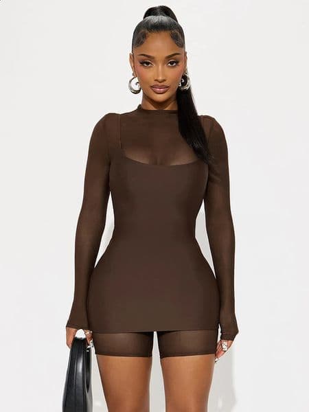 Weird Puss Sexy RomperDress Women Sexy Adjustable Strap Tight Midnight Club Hipster Skinny Stretch Autumn Fashion Mini Bodycon 260530