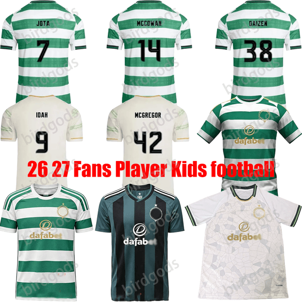 25 26 27 celticfc soccer jerseys shirts KYOGO JOTA McGREGOR TIERNEY ABADA DAIZEN FORREST 2026 2027 football Home Away Kids Fans baseball anniv Men Women Kit uniform