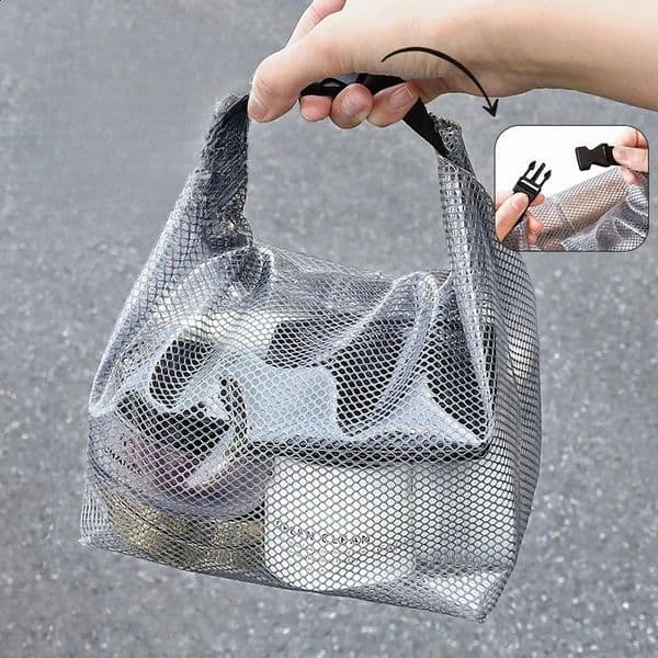 12PCS Travel Toiletry Bag Storage with Buckle Clre Suitable for Storing Swimwear Cosmetics and Skincare Products 260530