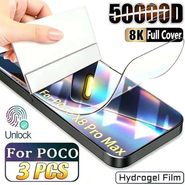 Soft Hydrogel Film Max Screen Protector For Xiaomi Poco Ultra M8 X8 F8 Pro Full Cover HD Protective Films