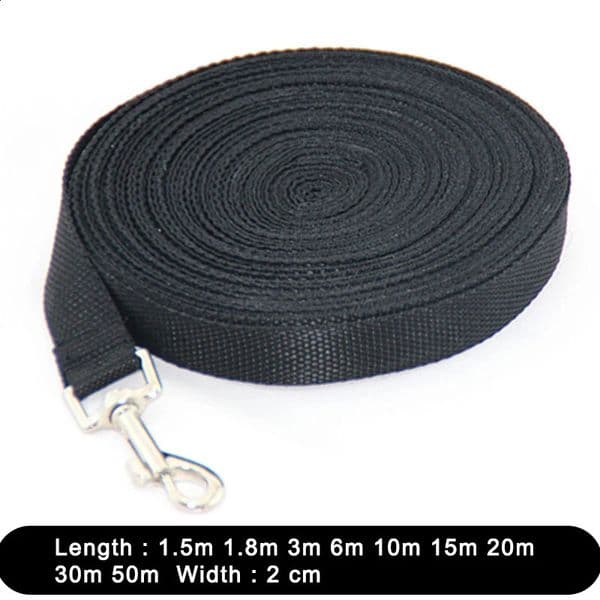 15 18 3 6 10 15 20 30 50M Solid Dog Leash For Large Dogs Pet Puppy Walking Training Lead Rope Big Dog Nylon Rope Long Leashes 260530