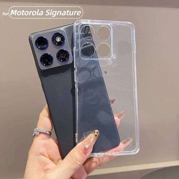 Luxury Clear Case for Motorola Signature Moto Edge 70 Fusion+ 60 s Pro 50 Ultra Neo G77 G67 G57 Power G17 G86 G66J/Y Cover