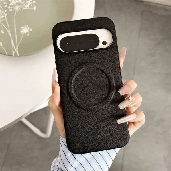 Hottest Vegan Leather Slim Matte Phone Case For Google Pixel 10 9 8 7 6 A Pro XL Fold Magnetic Wireless Charge Shockproof Cover