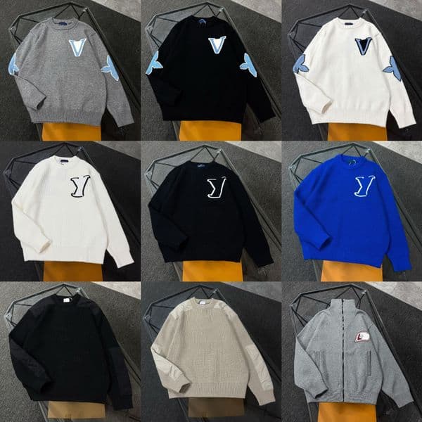 sweater men women classic Knitted pullover cardigan men pure cotton top designer luxury casual wool pull alphabet embroidery men women sweaters cashmere jumper