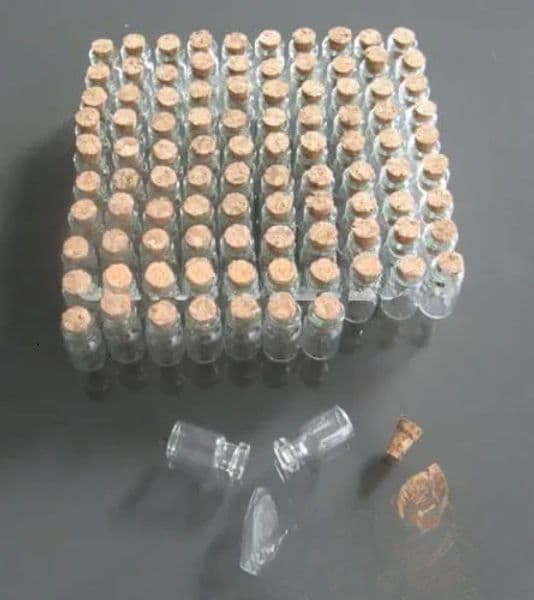 2026 New Wholesale 100 Unis 0 5Ml 11X18mm Fashion Small Jars Cute Mini Wishing Cork Stopper Glass Bottles Vials Jars Containers Size Free Sh
