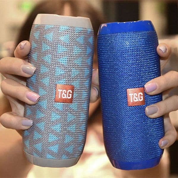 New TG117 Fabric TWS Speaker Waterproof Portable Outdoor Bluetooth Subwoofer with Card Slot