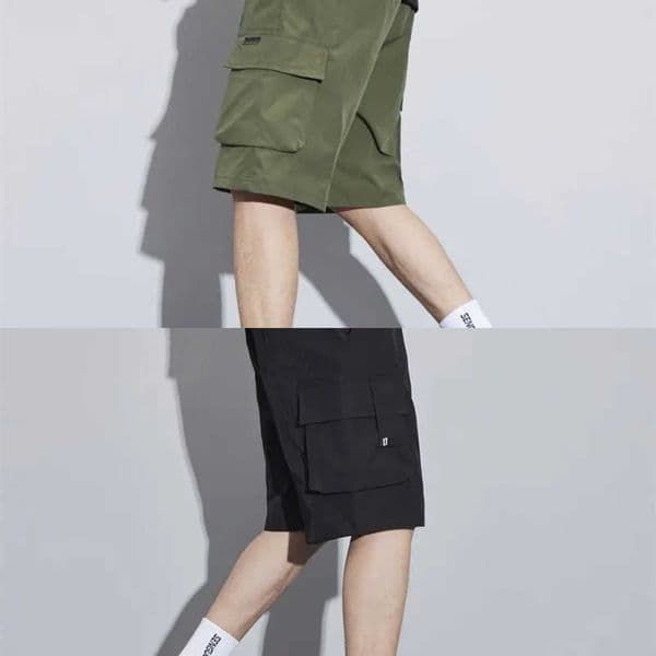Summer Mens Cargo Shorts Casual Baggy Multi-Pockets Streetwear Shorts Male Fashion Loose Overalls Shorts Male Plus Size L260530