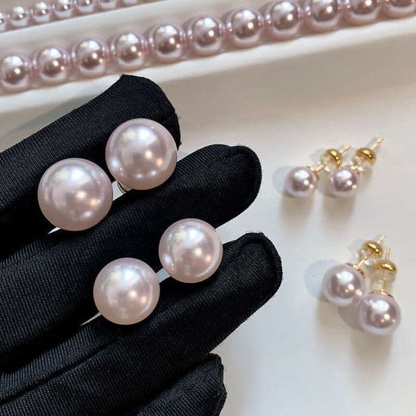 Designer Jewelry Luxury Jewelry 925 Sterling Silver Needle Colorful Pearl For Women, Light Luxury Niche Style, Elegant And High-End Feel, Ins-Style Vintage Earrings