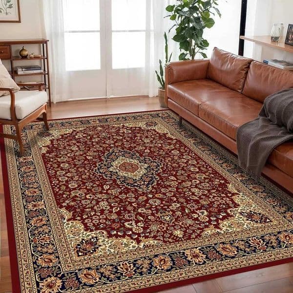 VIKAMA Bohemian-Style Floor Mat Non-Slip Easy-Care Living Room Carpet Large-Size Floor Rug Bedroom And Living Room Home Dcor C260530
