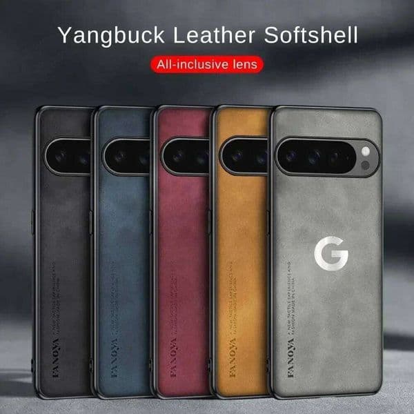 Luxury Smooth-Touch Leather Soft Edge Phone Case For Google Pixel 10 9 XL 8 7 6 A Pro Full-pack Anti-Drop Protect Back Cover