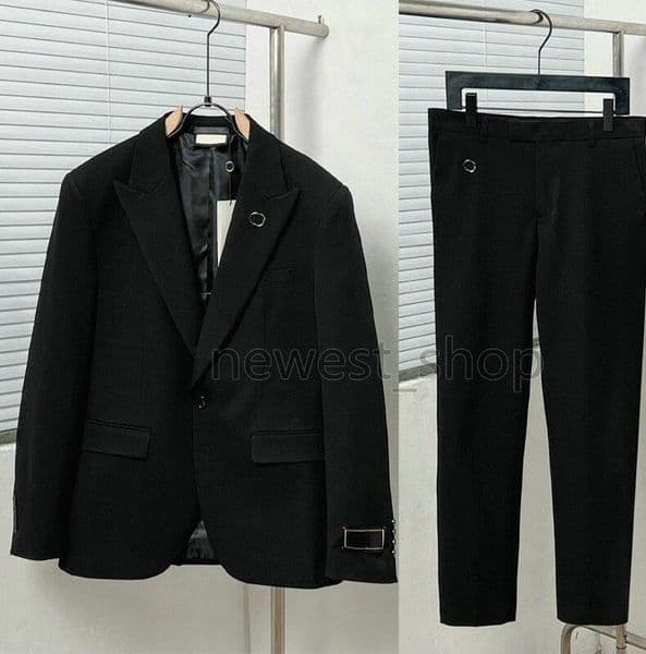 Designer Mens Blazers Pants Suits Paris Classical letter print Sets 26ss Western Clothing luxury Blazer Trousers Slim Fit Outwear jacket