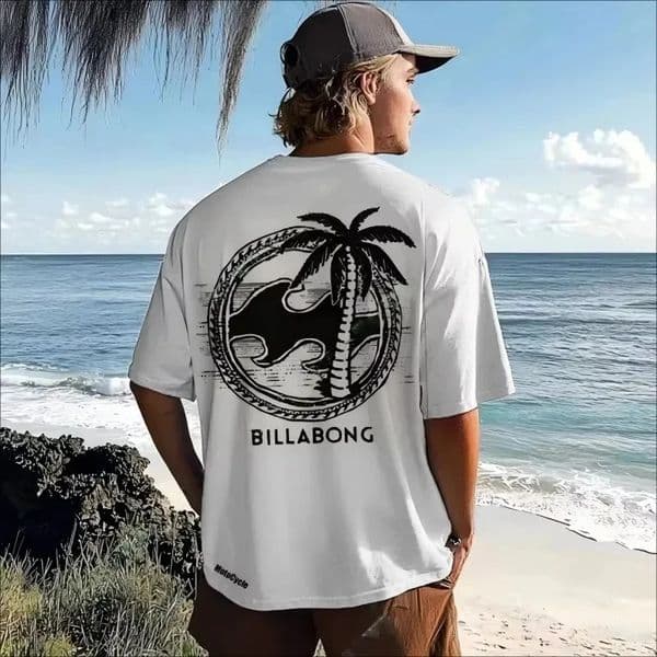 2026 Mens Motorcycle Retro Surfing Pattern Printed T-shirt Mens T-shirt Mens Womens Shirt Mens Womens Pure Cotton T-shirt 260525