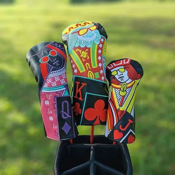 Golf Accessory Other Products Playing Card cover Wood Driver Fairway Hybrid Putter Iron Cover Waterproof Protector Set Soft Durable Golf Headcovers Football
