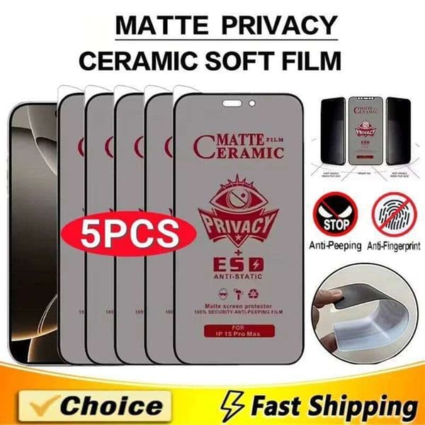 Matte Ceramic Privacy Screen Protector For Samsung S25 S24 S26 Ultra A56 A55 A16 A17 A37 A07 A26 A57 A36 S22 S23 Anti Spy Film
