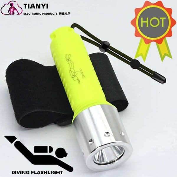 1100 Lumen Diving Flashlight Bright Submarine Light Safety Lights Waterproof Underwater Torch Outdoor C260530