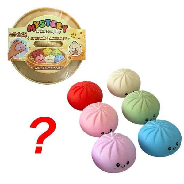 Cute Colorful Flour Steamed Buns Pinch Giant Smile Facial Expression Dumpling Squishy Ornaments Office Stress Sensory s Gift Q260701