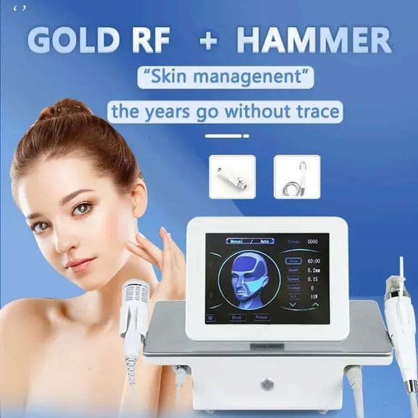 2 In 1 RF Cryo Multifunctional Skin Elasticity Improving Face Wrinkle Spot Therapy Anti-Aging Beauty Salon With Cold Hammer For Redness Pain Remova