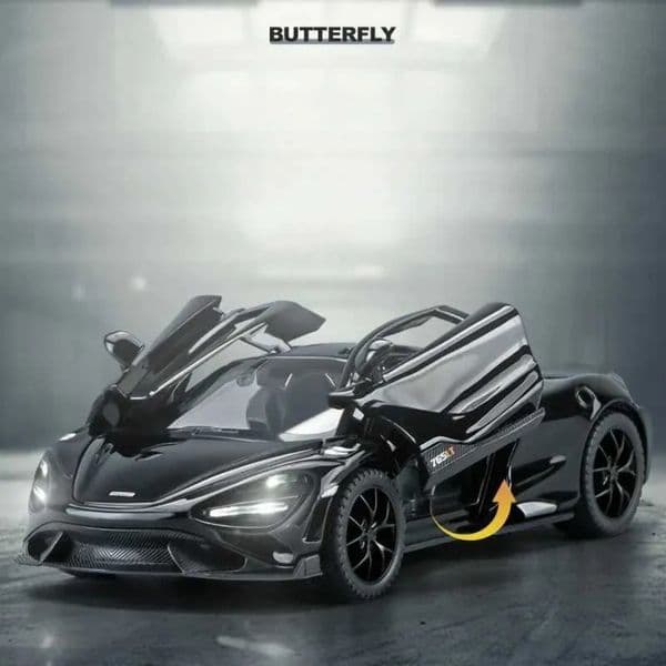 Cars 1 Plane 1 32 Mclaren 765Lt Sport Model Sound Light Children Diecast slot car Toys Vehicles Boys Car Toy Gift Collective Voiture Mi