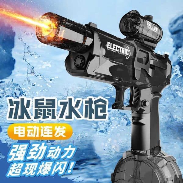 Firelight Ice Blast Electric Water Gun Childrens Toy Continuous Water Spray High Pressure Powerful Long Range New Ice Mouse Water Gun L260709NK71 thumbnail 2