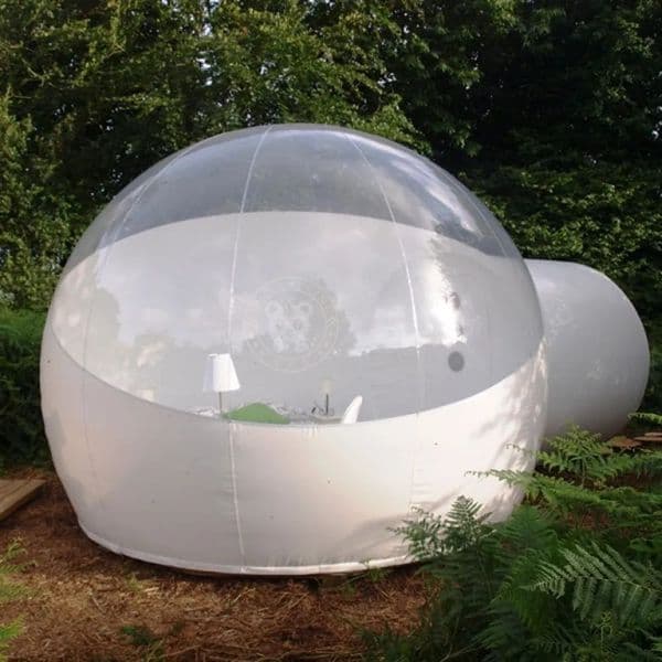 Free delivery Outdoor Commercial Bubble Hotel House 4m diameter+2m tunnel Transparent Inflatable air Dome Camping Crystal Lodge Room For Rental Or Sale Business