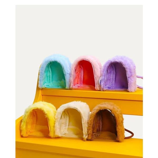 2026new 10cm 12cm baby plush outing baby bag pvc transparent dustproof small hanging bag bar bag mini pain bag pendant