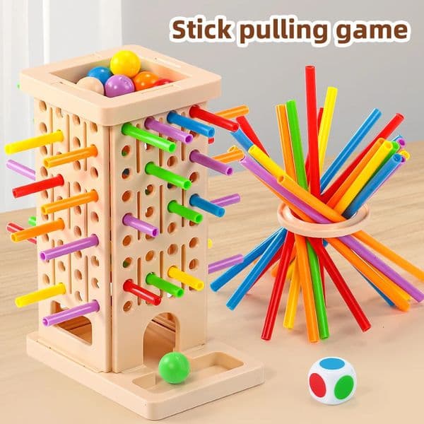Montessori Stick Pulling Game Colorful Fine Motor Skills Toy ParentChild Interactive Educational 260401