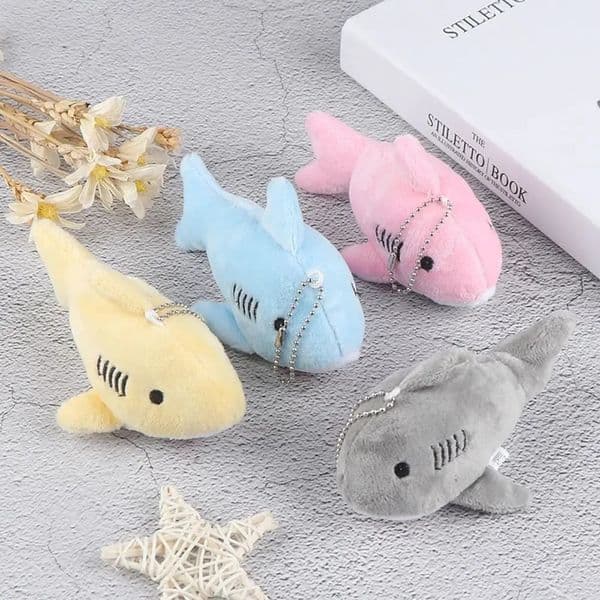 Size 12CM Key Chain Ocean Animal Plush Toy Mini Key Gift Dolls Gift Shark Plush Stuffed Toy Doll Small Plush Toy 260331