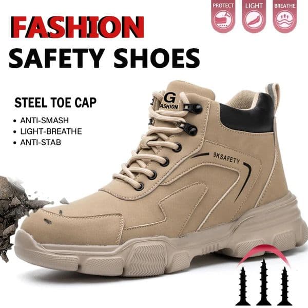 Safety Shoes Man Steel Toe Anti-Puncture Mens Work Shoes Mens Safety Boots Lightweight Mens Boots Security Protective Boot 260331