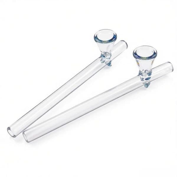 USA Popular Big 15cm Glass Hand Pipe Thick heady Clear Smoking Tobacco Steamrollers Pipes with smoking Bowl