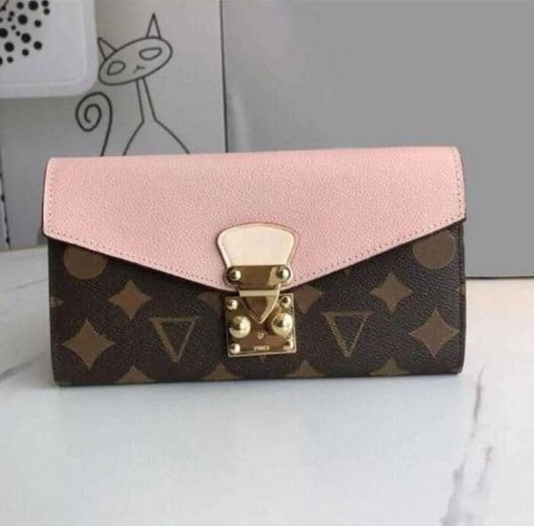 Fashion designer wallets for women luxury brown womens classical genuine leather wallet ladies key coin purse with box card holder High Quality